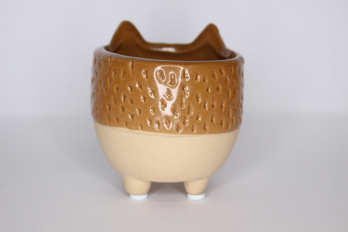 Macetero gatito cerámica mini