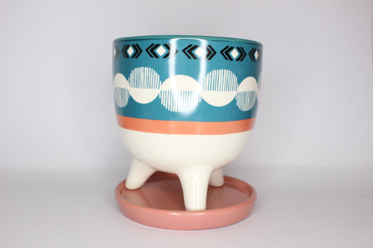 Macetero Diseño con Plato