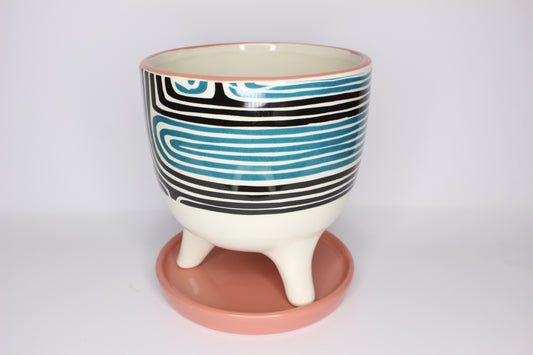 Macetero Diseño con Plato