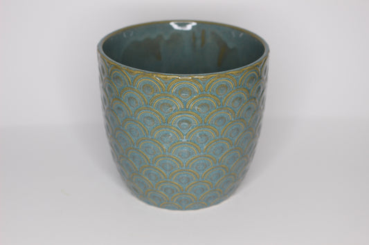 Macetero cerámica esmaltada