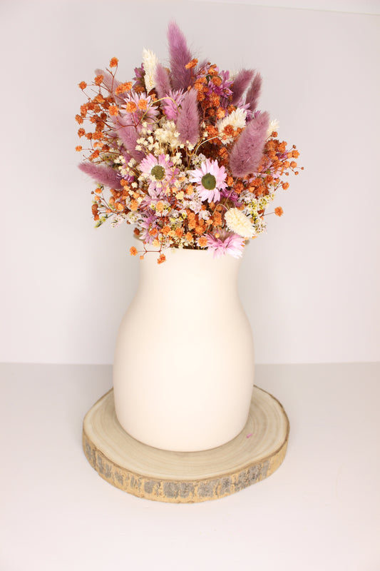 Jarrón Cristal Crema M