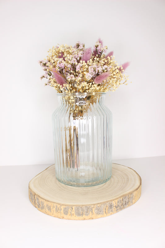 Jarrón Cristal Relieve M