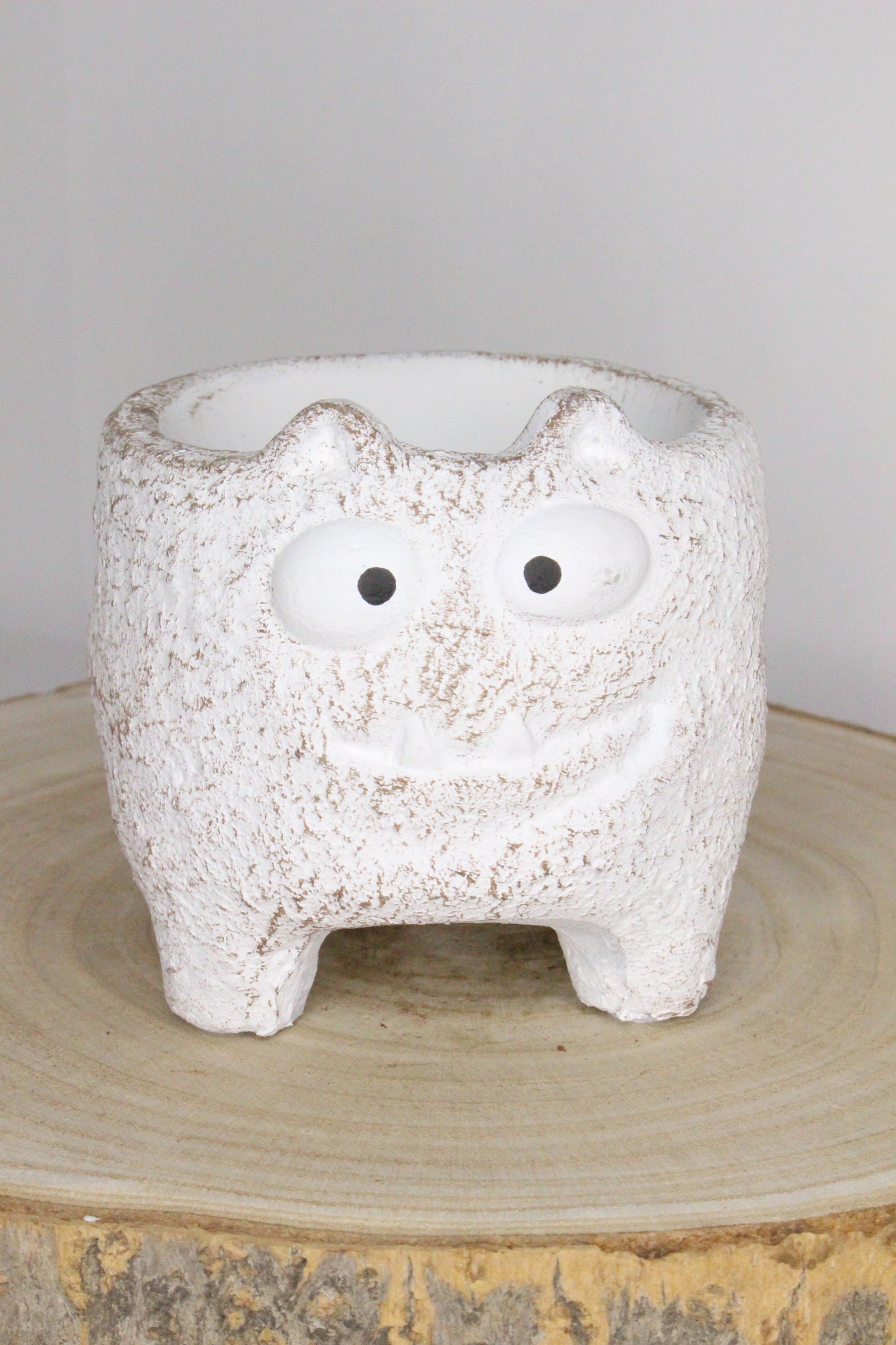 Maceta Monstruito Blanco