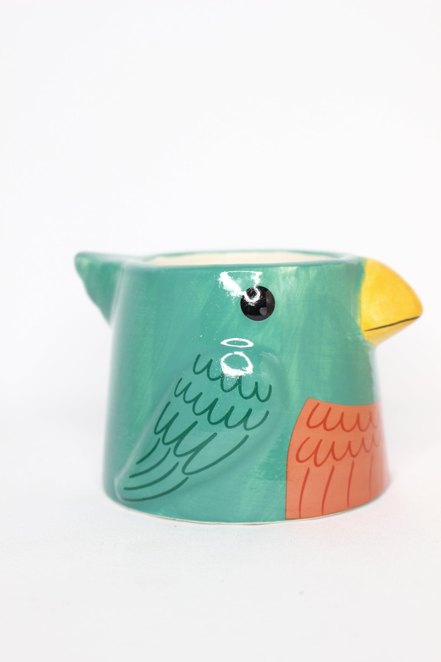 Macetero Mini Pajarito Verde