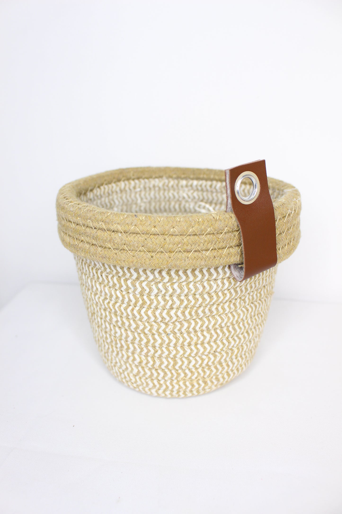 Macetero Yute Claro Colgante