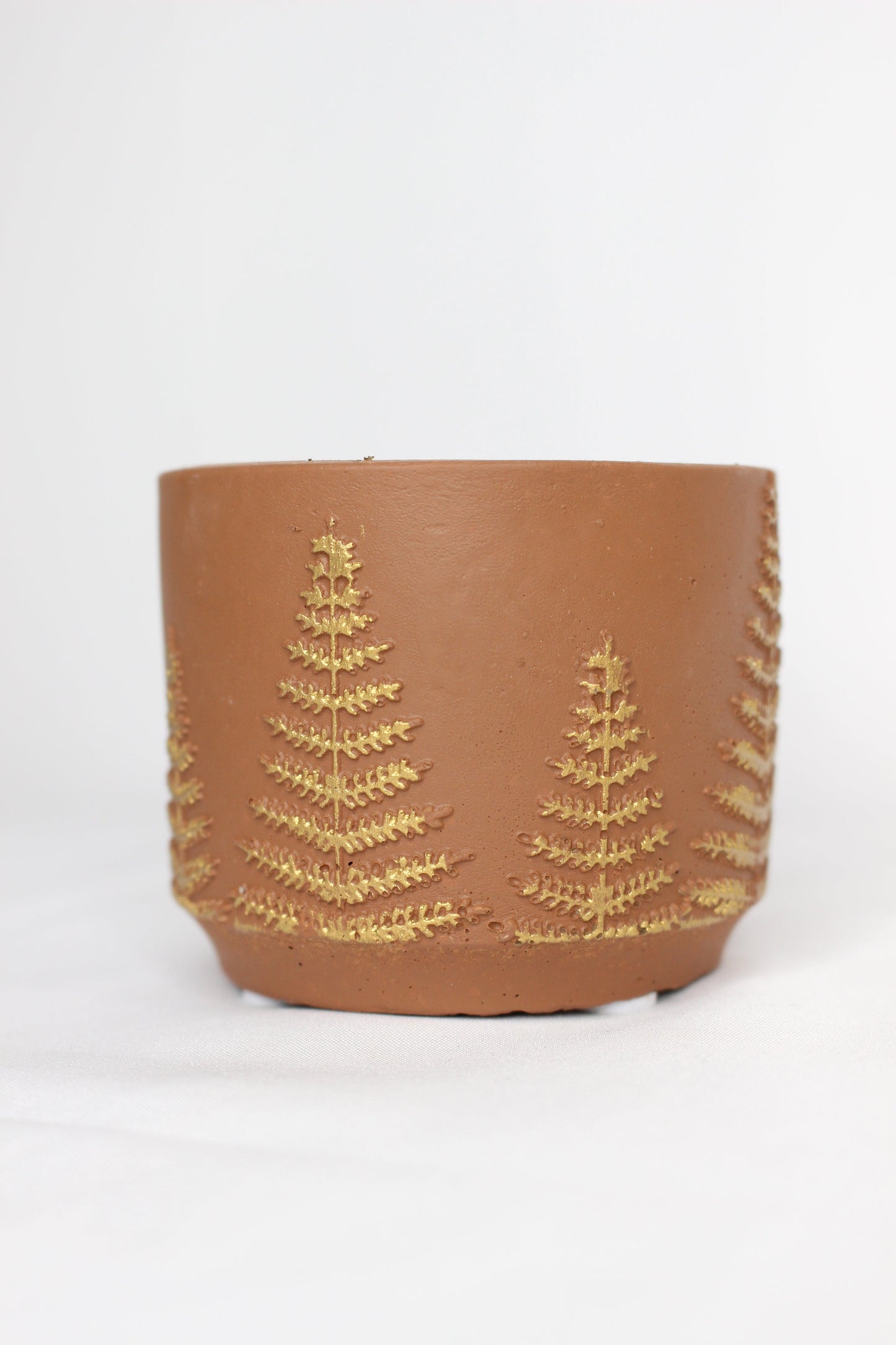 Macetero Mini Árbolito Navidad Marrón