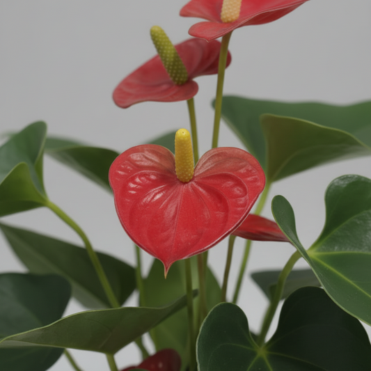 Planta tropical Anthurium roja