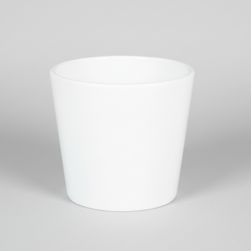 Macetero Basic Blanco - 12,5cm