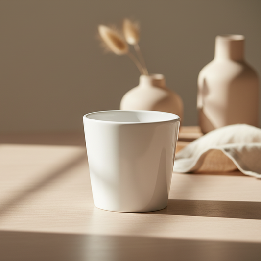 Macetero Basic Blanco - 12,5cm