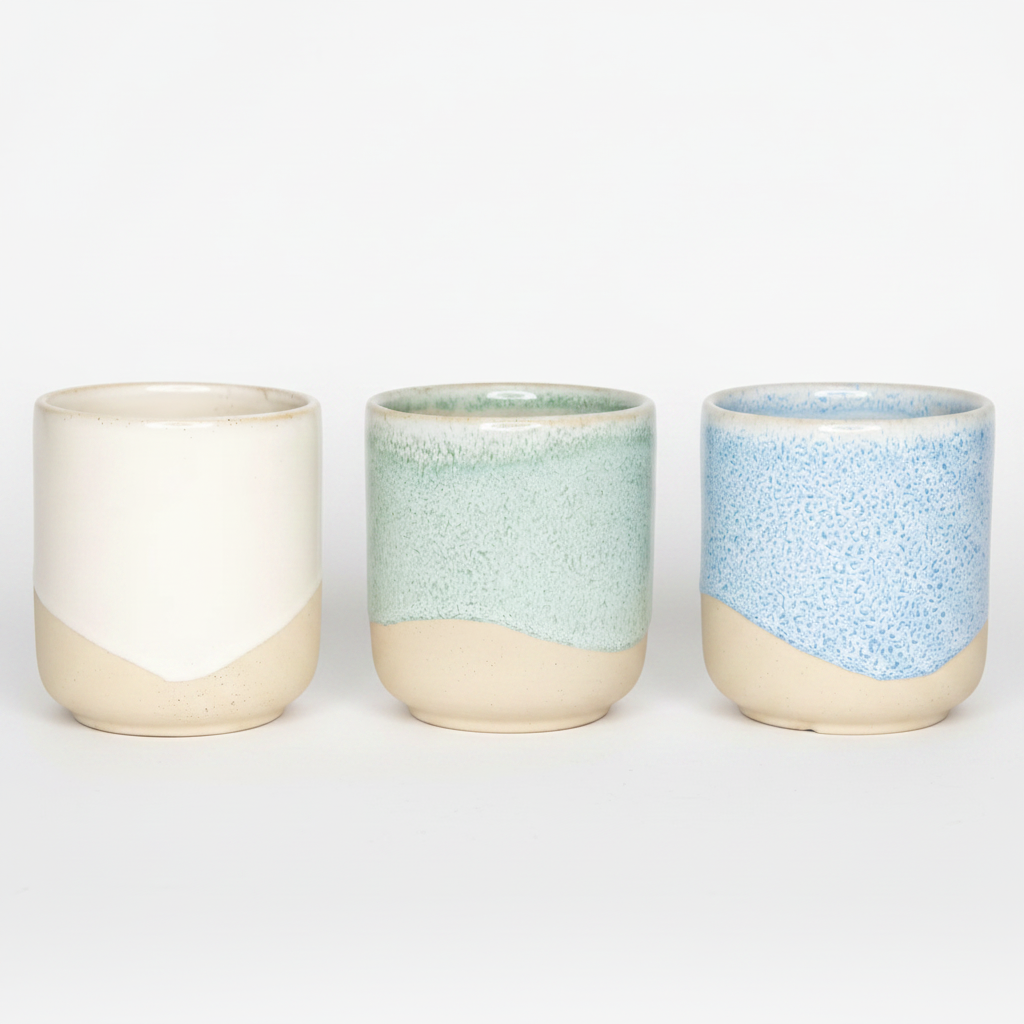Pot de fleurs en porcelaine bleue - 9 cm