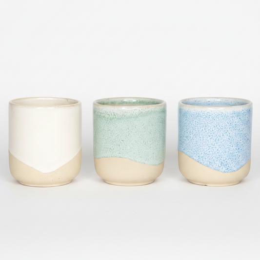 Pot de fleurs en porcelaine bleue - 9 cm