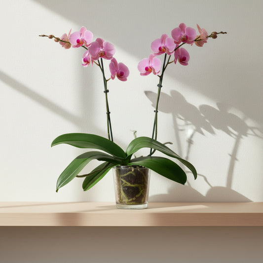 Macetero orquídea cristal - 12 cm