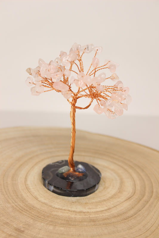 Árbol de la vida cuarzo rosa