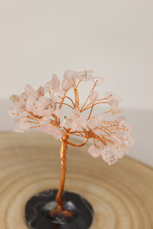 Árbol de la vida cuarzo rosa