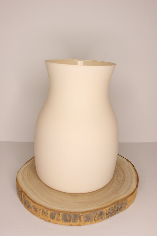 Jarrón Cristal Crema M