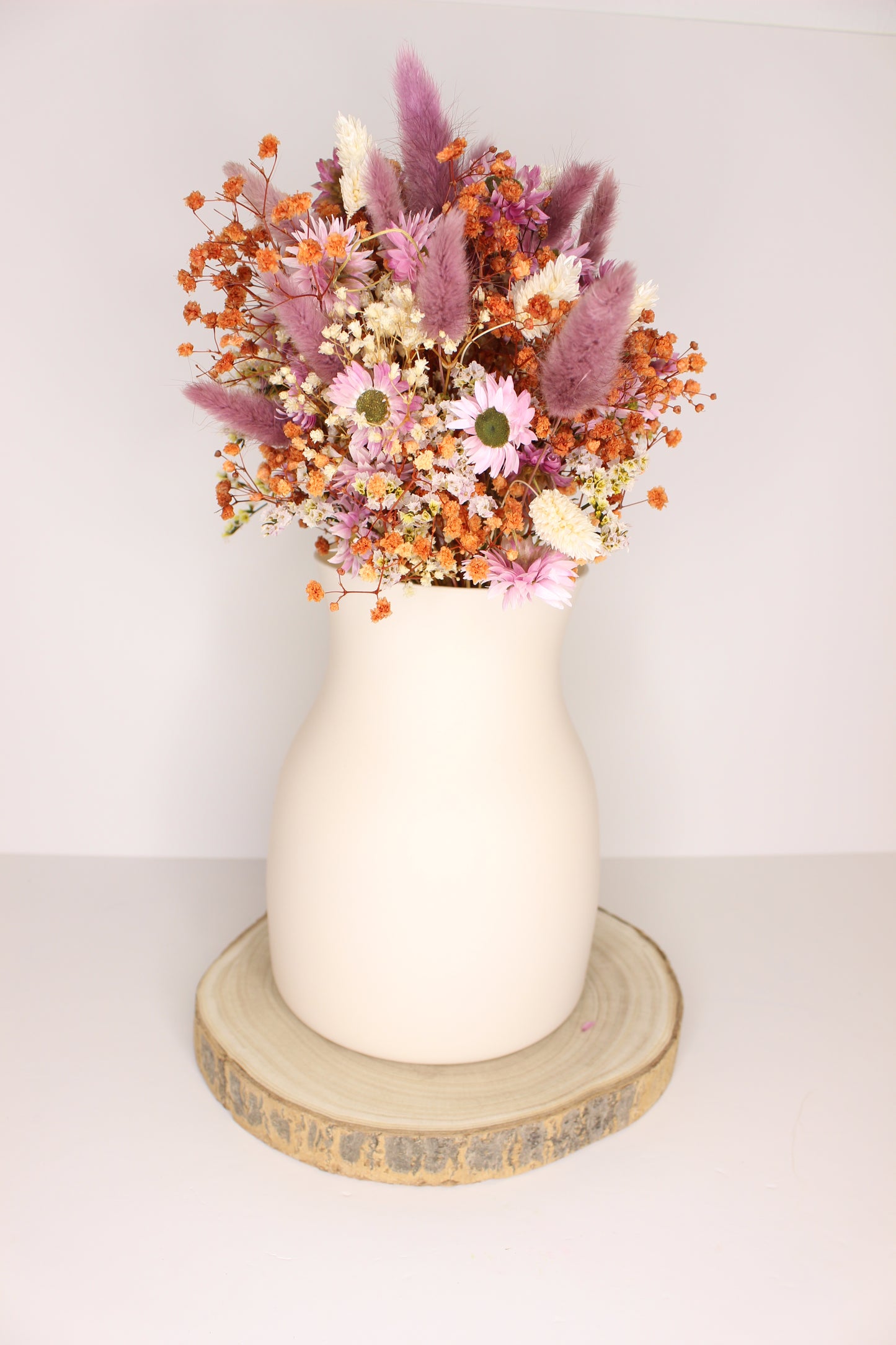 Jarrón Cristal Crema M