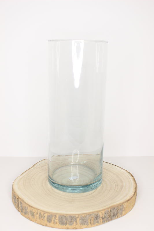 Jarrón Cristal Florero Cilindro L