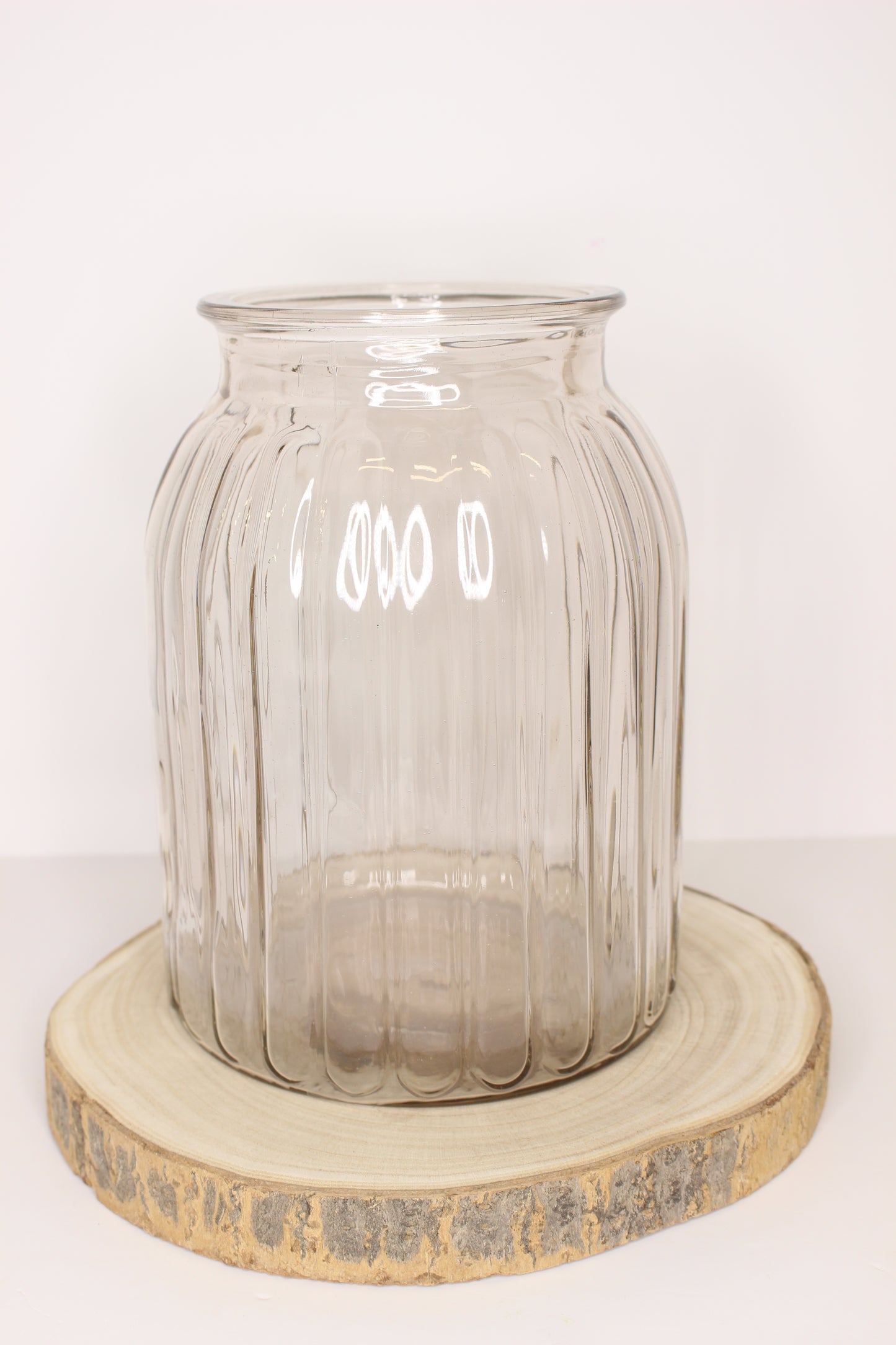 Jarrón cristal relieve L