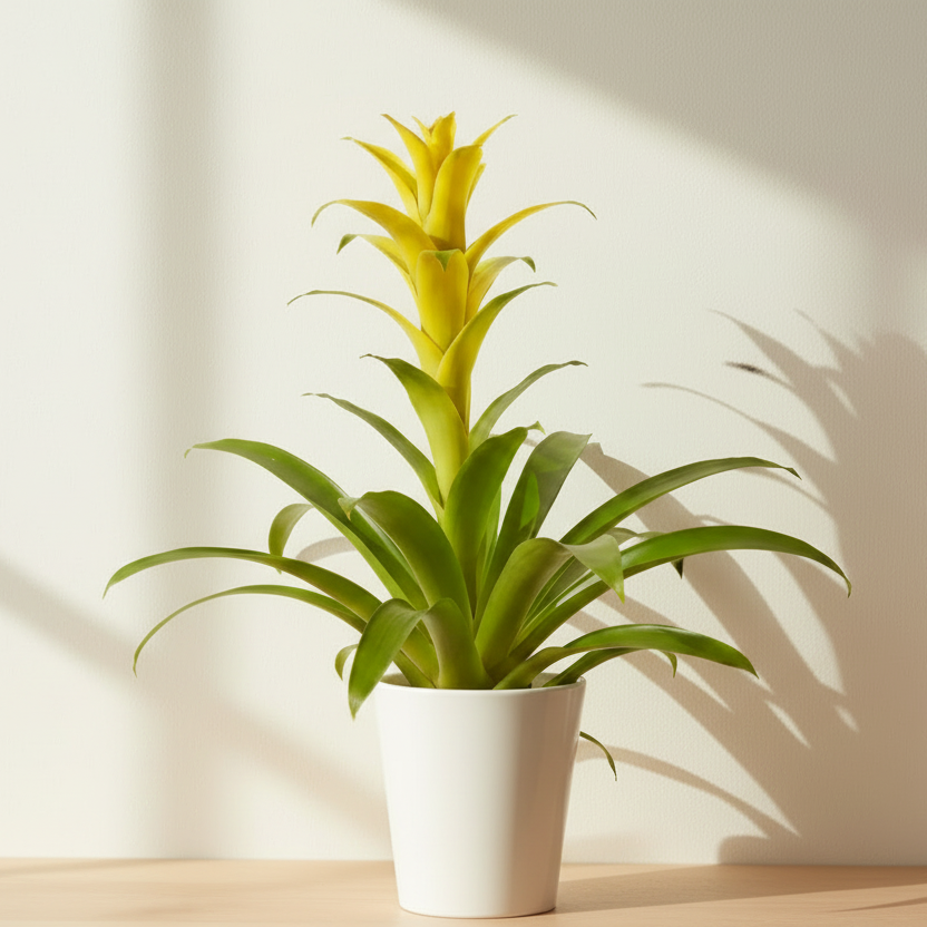 Bromelia Guzmania Flor Amarilla L