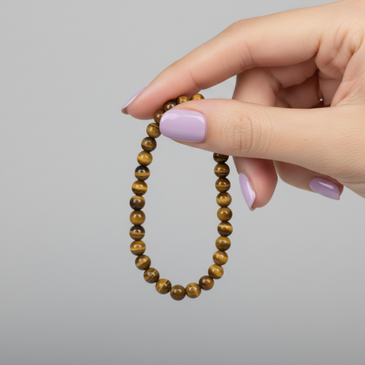 pulsera ojo de tigre piedra natural energética