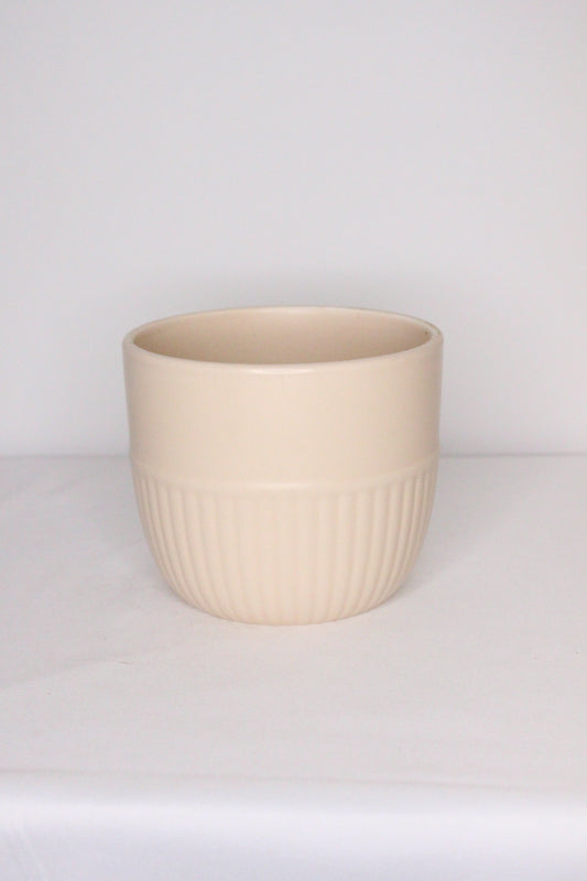 Macetero Cerámica Crema
