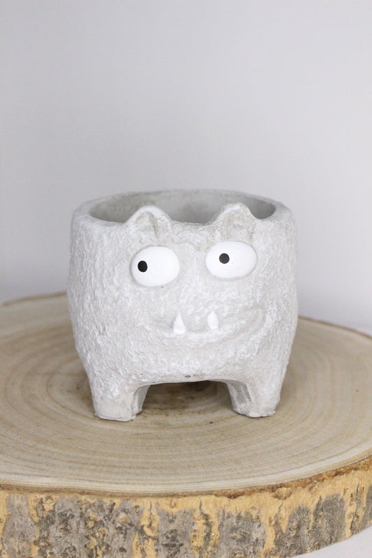 Maceta Monstruito Gris