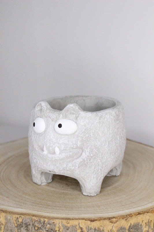 Maceta Monstruito Gris
