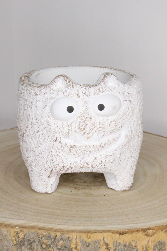 Maceta Monstruito Blanco