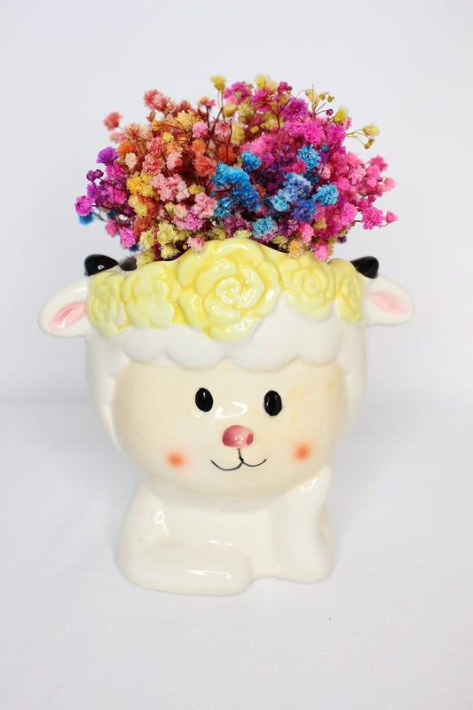 Jarroncito/ Macetero Oveja