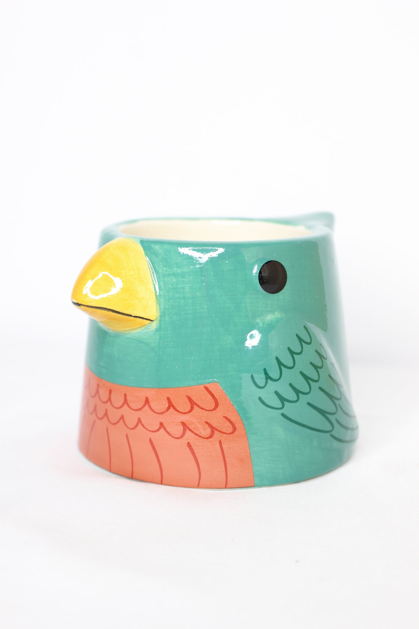 Macetero Mini Pajarito Verde