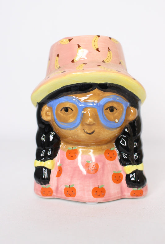 Jarroncito Niña Sombrero