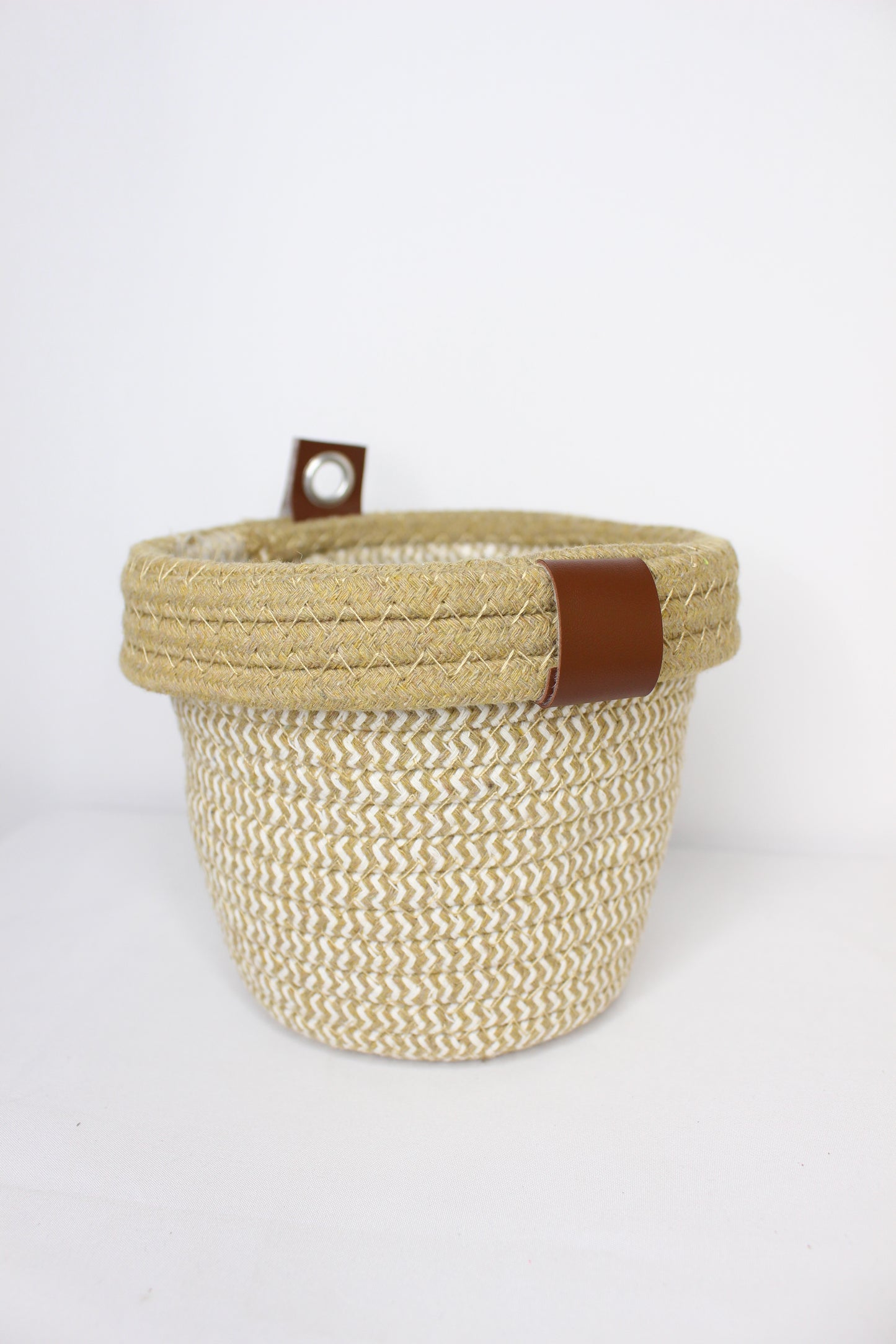 Macetero Yute Claro Colgante