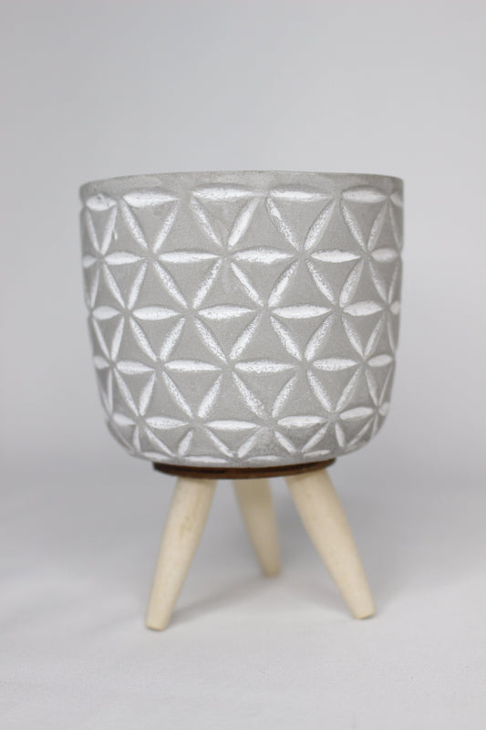 Macetero Mini Patas Triángulos