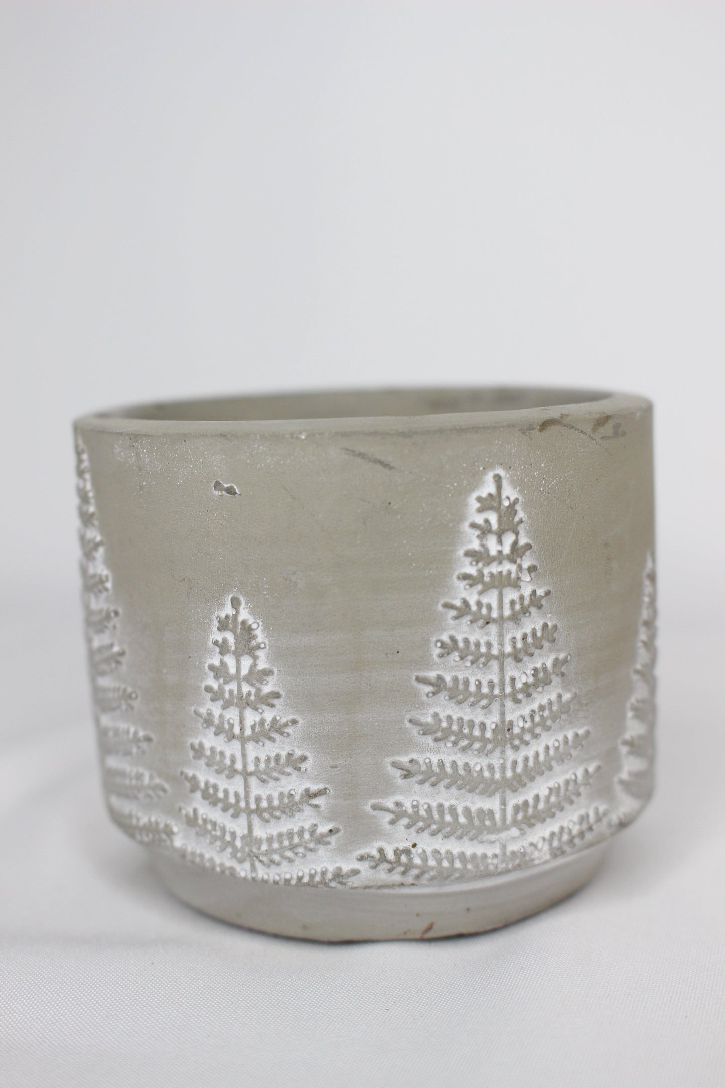 Macetero Mini Árbolito Navidad Gris