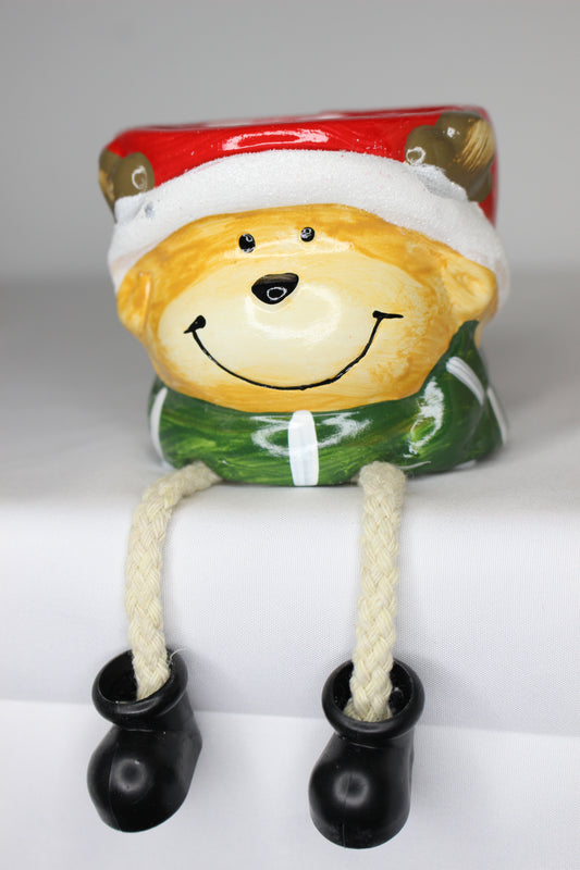 Macetero Reno Patas Navidad