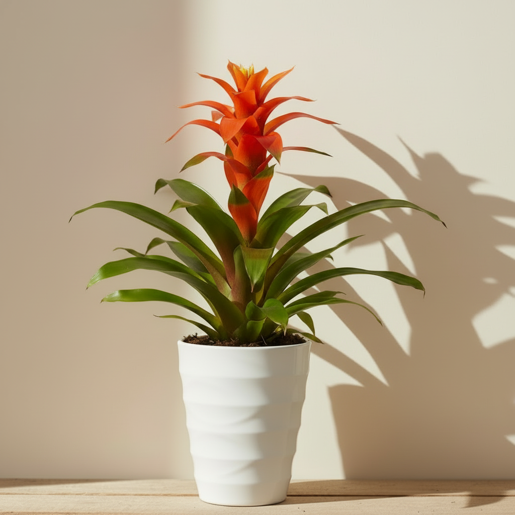 Bromelia Guzmania Fiore Arancione L