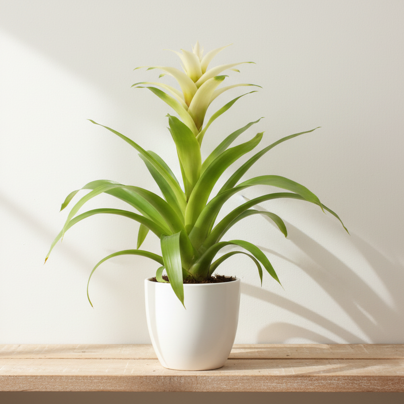 Bromelia Guzmania Flor Blanca L