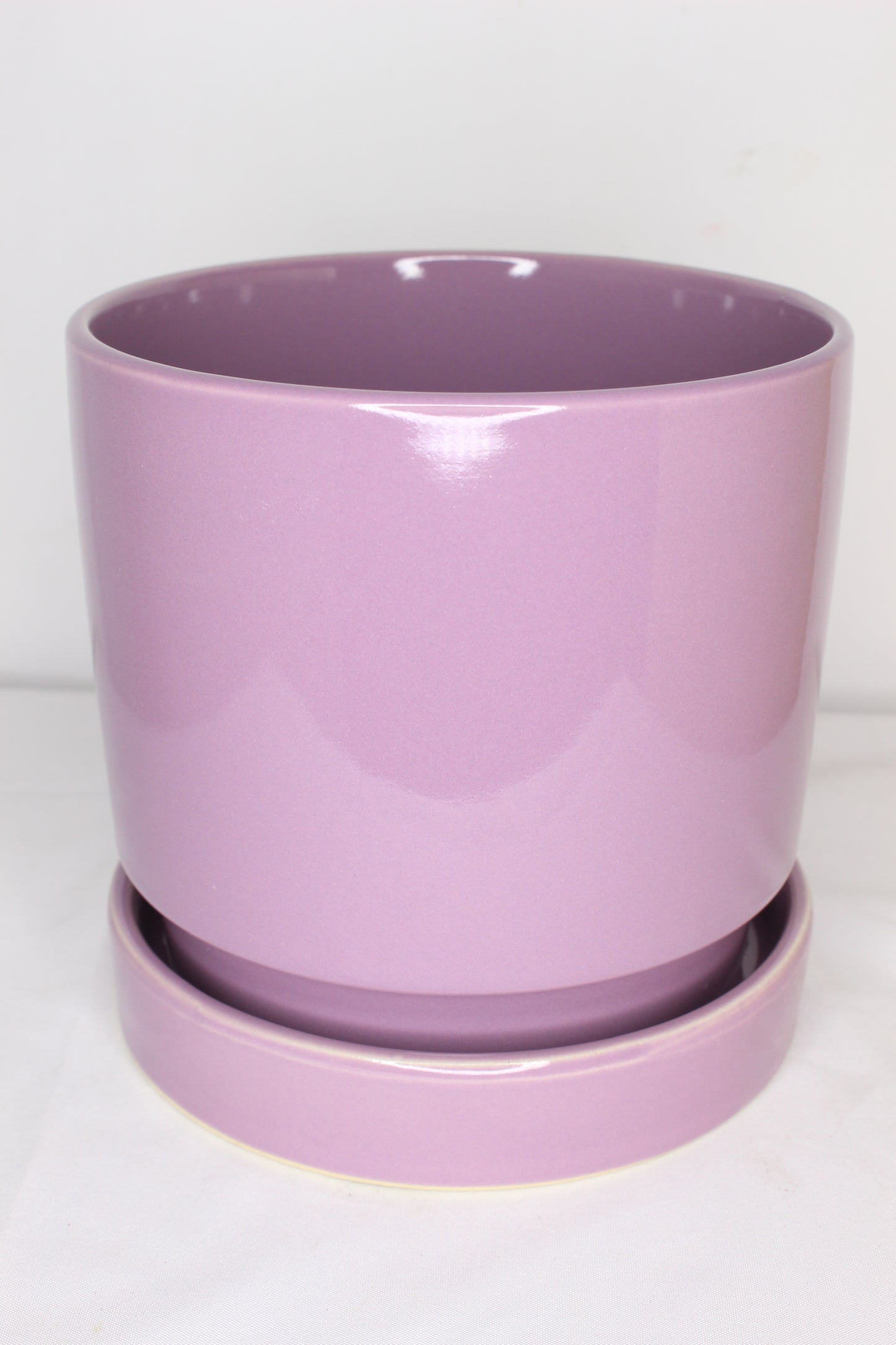 Maceta Lavanda + Plato Cerámica