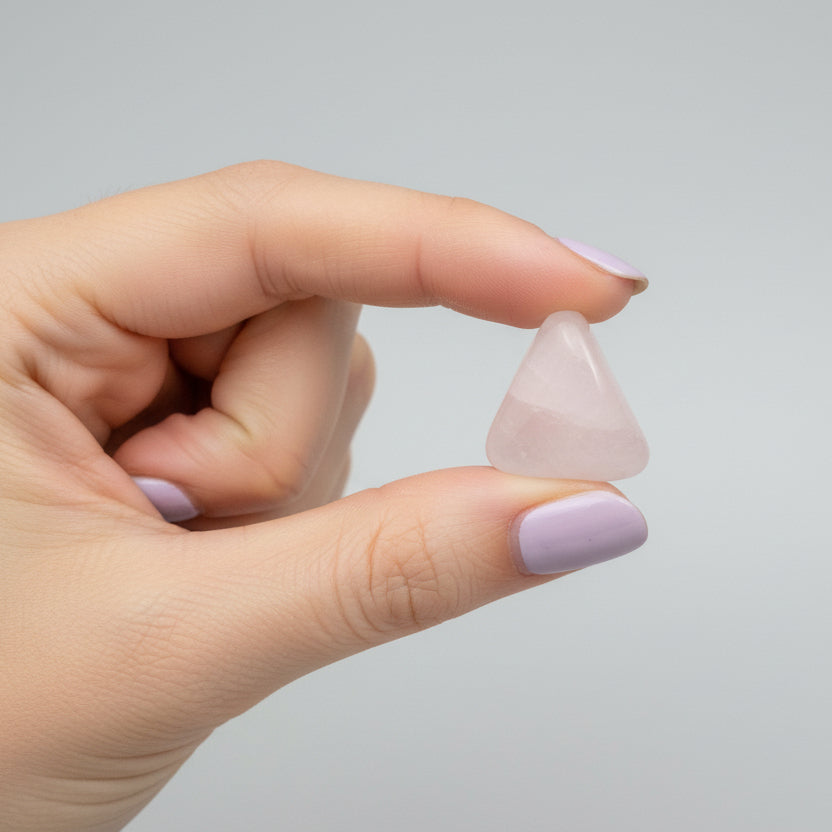 piedra cuarzo rosa para meditación y armonía