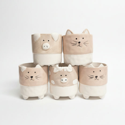 macetero kawaii animales