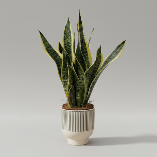 Sansevieria Trifasciata L + Macetero Imperial