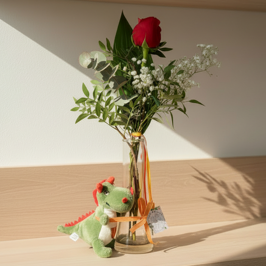 arreglo-rosa-sant-jordi-jarron-dragon