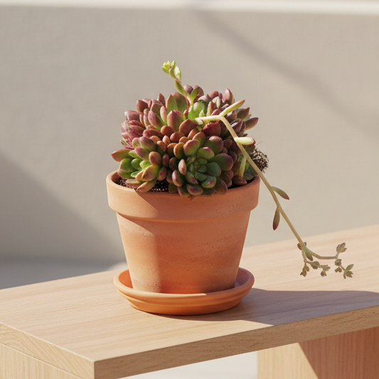 Planta suculenta Graptoveria Bashful para interiores