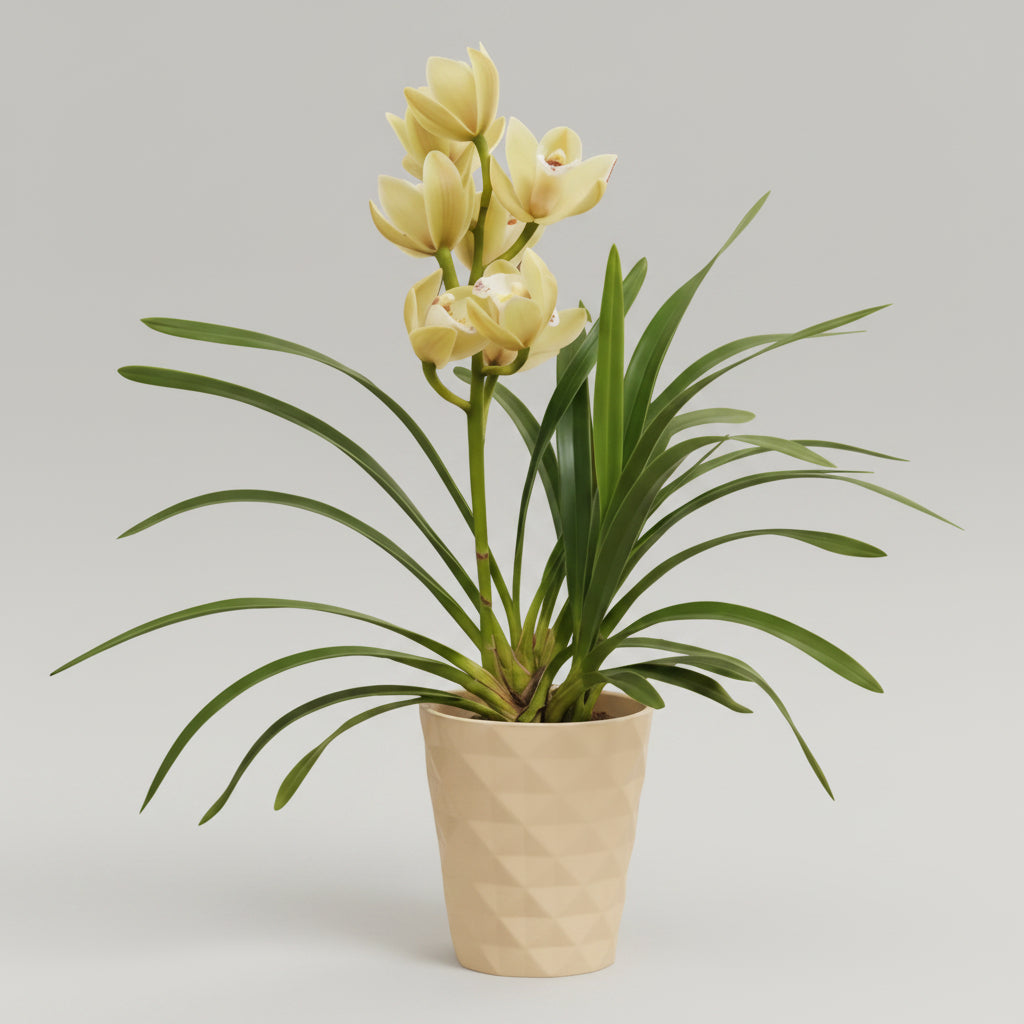 Orchidea Cymbidium Gialla M